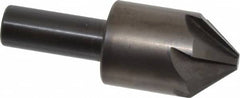 Hertel - 1" Head Diam, 1/2" Shank Diam, 6 Flute 82° High Speed Steel Countersink - Apex Tool & Supply