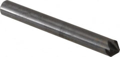 Hertel - 1/4" Head Diam, 1/4" Shank Diam, 6 Flute 100° High Speed Steel Countersink - Apex Tool & Supply