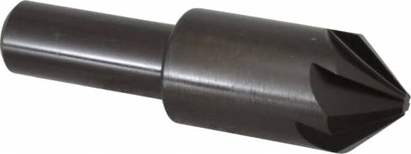 Hertel - 3/4" Head Diam, 1/2" Shank Diam, 6 Flute 82° High Speed Steel Countersink - Apex Tool & Supply
