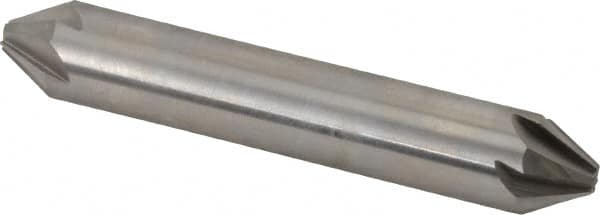 Hertel - 1/2" Head Diam, 1/2" Shank Diam, 6 Flute 60° High Speed Steel Countersink - Apex Tool & Supply