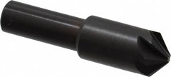 Hertel - 1/2" Head Diam, 3/8" Shank Diam, 6 Flute 100° High Speed Steel Countersink - Apex Tool & Supply