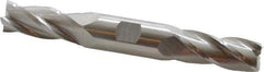 Hertel - 20mm, 1-7/8" LOC, 7/8" Shank Diam, 6-1/8" OAL, 4 Flute, High Speed Steel Square End Mill - Double End, Uncoated - Apex Tool & Supply