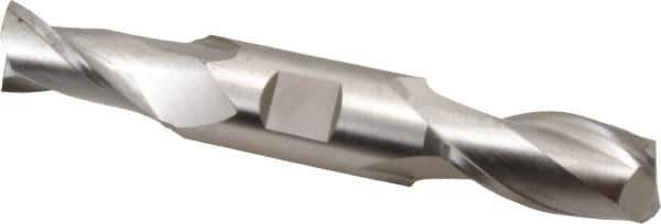 Hertel - 20mm, 1-9/16" LOC, 7/8" Shank Diam, 5-1/2" OAL, 2 Flute, Cobalt Square End Mill - Double End, Uncoated, Centercutting - Apex Tool & Supply