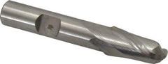 Hertel - 11mm Diam, 13/16" LOC, 2 Flute Cobalt Ball End Mill - Uncoated, Single End, 2-1/2" OAL, 3/8" Shank Diam - Apex Tool & Supply