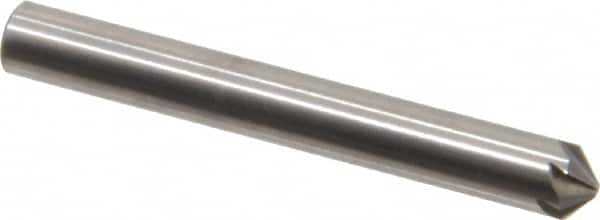 Hertel - 3/16" Head Diam, 3/16" Shank Diam, 6 Flute 100° Solid Carbide Countersink - Apex Tool & Supply
