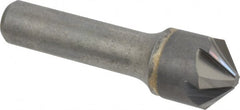 Hertel - 3/4" Head Diam, 1/2" Shank Diam, 6 Flute 100° Solid Carbide Countersink - Apex Tool & Supply