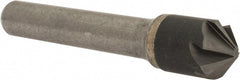 Hertel - 1/2" Head Diam, 3/8" Shank Diam, 6 Flute 100° Solid Carbide Countersink - Apex Tool & Supply