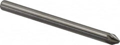 Hertel - 1/8" Head Diam, 1/8" Shank Diam, 6 Flute 60° Solid Carbide Countersink - Apex Tool & Supply