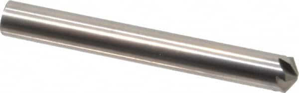 Hertel - 3/16" Head Diam, 3/16" Shank Diam, 6 Flute 120° Solid Carbide Countersink - Apex Tool & Supply
