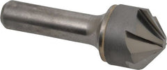 Hertel - 1" Head Diam, 1/2" Shank Diam, 6 Flute 100° Solid Carbide Countersink - Apex Tool & Supply