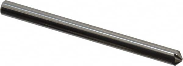 Hertel - 1/8" Head Diam, 1/8" Shank Diam, 6 Flute 100° Solid Carbide Countersink - Apex Tool & Supply