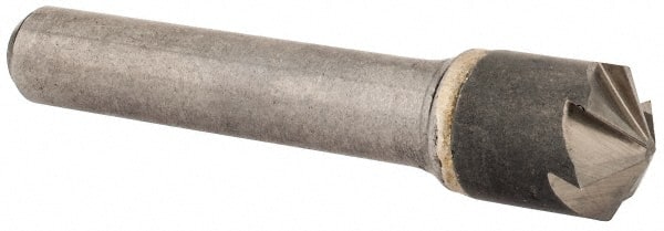 Hertel - 1/2" Head Diam, 3/8" Shank Diam, 6 Flute 120° Solid Carbide Countersink - Apex Tool & Supply