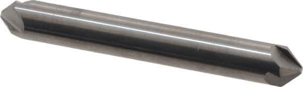Hertel - 5/16" Head Diam, 5/16" Shank Diam, 4 Flute 90° Solid Carbide Countersink - 2-1/8" OAL, Straight Shank - Apex Tool & Supply