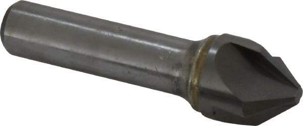 Hertel - 3/4" Head Diam, 3/4" Shank Diam, 4 Flute 82° Solid Carbide Countersink - 3-1/2" OAL, Straight Shank - Apex Tool & Supply
