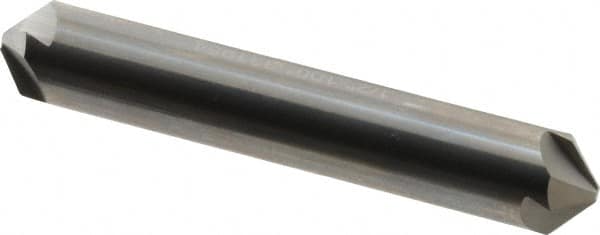 Hertel - 1/2" Head Diam, 1/2" Shank Diam, 4 Flute 100° Solid Carbide Countersink - Apex Tool & Supply