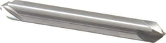 Hertel - 1/4" Head Diam, 1/4" Shank Diam, 4 Flute 82° Solid Carbide Countersink - 2" OAL, Straight Shank - Apex Tool & Supply