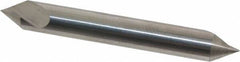 Hertel - 1/4" Head Diam, 1/4" Shank Diam, 1 Flute 60° Solid Carbide Countersink - 2" OAL, Straight Shank - Apex Tool & Supply