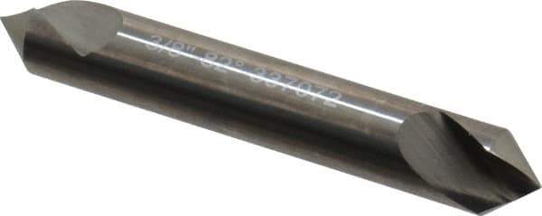 Hertel - 3/8" Head Diam, 3/8" Shank Diam, 1 Flute 82° Solid Carbide Countersink - 2-1/2" OAL, Straight Shank - Apex Tool & Supply
