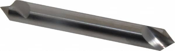 Hertel - 1/4" Head Diam, 1/4" Shank Diam, 1 Flute 82° Solid Carbide Countersink - Apex Tool & Supply