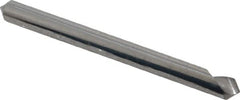 Hertel - 1/8" Head Diam, 1/8" Shank Diam, 1 Flute 90° Solid Carbide Countersink - Apex Tool & Supply