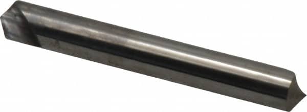 Hertel - 1/4" Head Diam, 1/4" Shank Diam, 1 Flute 110° Solid Carbide Countersink - Apex Tool & Supply