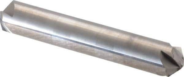 Hertel - 1/2" Head Diam, 1/2" Shank Diam, 4 Flute 110° Solid Carbide Countersink - 3" OAL, Straight Shank - Apex Tool & Supply