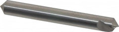 Hertel - 1/4" Head Diam, 1/4" Shank Diam, 1 Flute 100° Solid Carbide Countersink - Apex Tool & Supply
