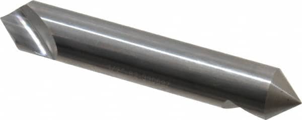 Hertel - 1/2" Head Diam, 1/2" Shank Diam, 1 Flute 82° Solid Carbide Countersink - Apex Tool & Supply