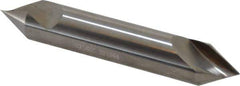 Hertel - 1/2" Head Diam, 1/2" Shank Diam, 1 Flute 60° Solid Carbide Countersink - 3" OAL, Straight Shank - Apex Tool & Supply