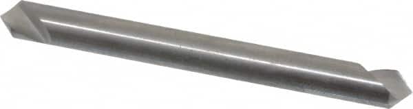 Hertel - 3/16" Head Diam, 3/16" Shank Diam, 1 Flute 90° Solid Carbide Countersink - Apex Tool & Supply