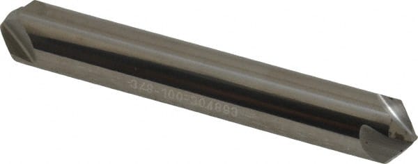 Hertel - 3/8" Head Diam, 3/8" Shank Diam, 4 Flute 100° Solid Carbide Countersink - Apex Tool & Supply