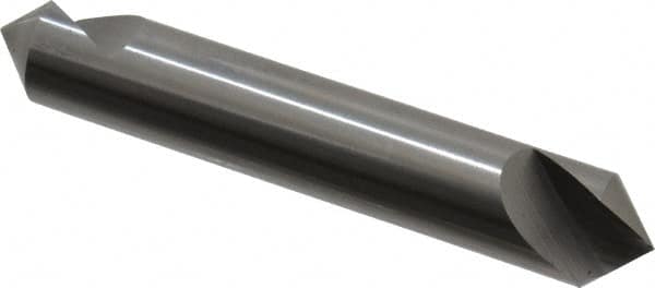 Hertel - 1/2" Head Diam, 1/2" Shank Diam, 1 Flute 90° Solid Carbide Countersink - Apex Tool & Supply