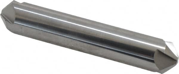 Hertel - 5/8" Head Diam, 5/8" Shank Diam, 4 Flute 100° Solid Carbide Countersink - Apex Tool & Supply