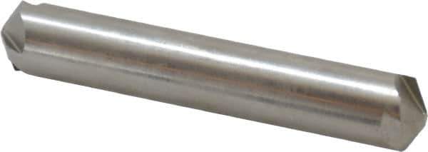 Hertel - 1/2" Head Diam, 1/2" Shank Diam, 4 Flute 120° High Speed Steel Countersink - 3" OAL, Straight Shank - Apex Tool & Supply
