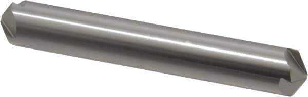 Hertel - 3/8" Head Diam, 3/8" Shank Diam, 4 Flute 120° High Speed Steel Countersink - 2-1/2" OAL, Straight Shank - Apex Tool & Supply