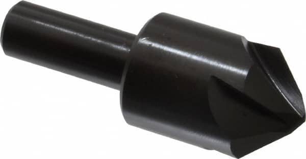 Hertel - 1" Head Diam, 1/2" Shank Diam, 4 Flute 90° High Speed Steel Countersink - Apex Tool & Supply