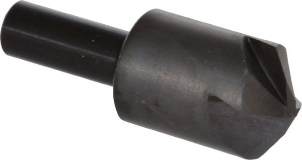 Hertel - 1" Head Diam, 1/2" Shank Diam, 4 Flute 110° High Speed Steel Countersink - Apex Tool & Supply