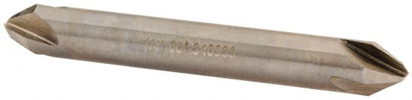 Hertel - 1/4" Head Diam, 1/4" Shank Diam, 4 Flute 60° High Speed Steel Countersink - Apex Tool & Supply