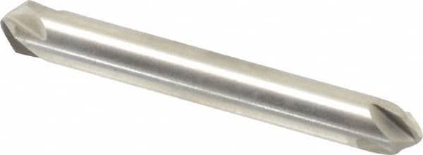 Hertel - 1/4" Head Diam, 1/4" Shank Diam, 4 Flute 90° High Speed Steel Countersink - Apex Tool & Supply