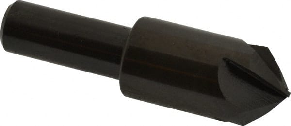 Hertel - 3/4" Head Diam, 1/2" Shank Diam, 4 Flute 90° High Speed Steel Countersink - Apex Tool & Supply