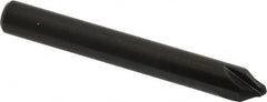 Hertel - 1/4" Head Diam, 1/4" Shank Diam, 4 Flute 60° High Speed Steel Countersink - Apex Tool & Supply