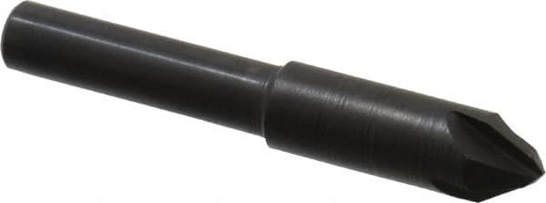 Hertel - 5/16" Head Diam, 1/4" Shank Diam, 4 Flute 60° High Speed Steel Countersink - Apex Tool & Supply