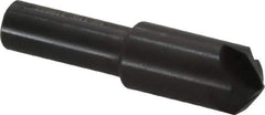 Hertel - 1/2" Head Diam, 3/8" Shank Diam, 4 Flute 110° High Speed Steel Countersink - 2-1/8" OAL, Straight Shank - Apex Tool & Supply