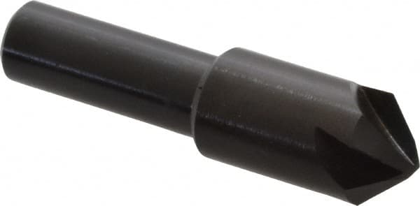 Hertel - 1/2" Head Diam, 3/8" Shank Diam, 4 Flute 90° High Speed Steel Countersink - Apex Tool & Supply