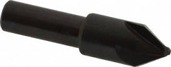 Hertel - 1/2" Head Diam, 3/8" Shank Diam, 4 Flute 60° High Speed Steel Countersink - Apex Tool & Supply