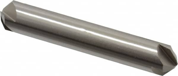 Hertel - 1/2" Head Diam, 1/2" Shank Diam, 4 Flute 100° High Speed Steel Countersink - Apex Tool & Supply