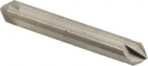 Hertel - 3/8" Head Diam, 3/8" Shank Diam, 4 Flute 82° High Speed Steel Countersink - 2-1/2" OAL, Straight Shank - Apex Tool & Supply