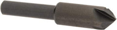 Hertel - 3/8" Head Diam, 1/4" Shank Diam, 4 Flute 82° High Speed Steel Countersink - 1-3/4" OAL, Straight Shank - Apex Tool & Supply