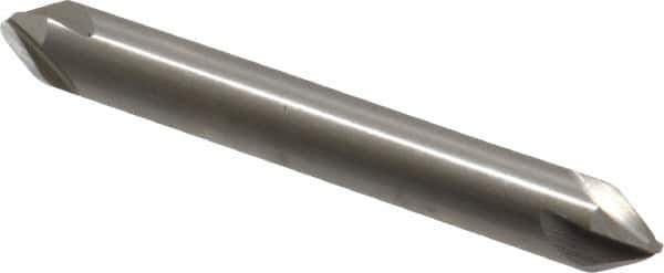Hertel - 5/16" Head Diam, 5/16" Shank Diam, 4 Flute 60° High Speed Steel Countersink - 2-1/8" OAL, Straight Shank - Apex Tool & Supply