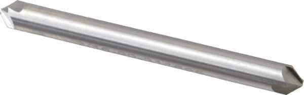 Hertel - 3/16" Head Diam, 3/16" Shank Diam, 4 Flute 90° High Speed Steel Countersink - 1-7/8" OAL, Straight Shank - Apex Tool & Supply